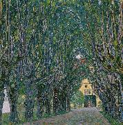 Gustav Klimt Avenue in the Park of Schloss Kammer oil painting artist